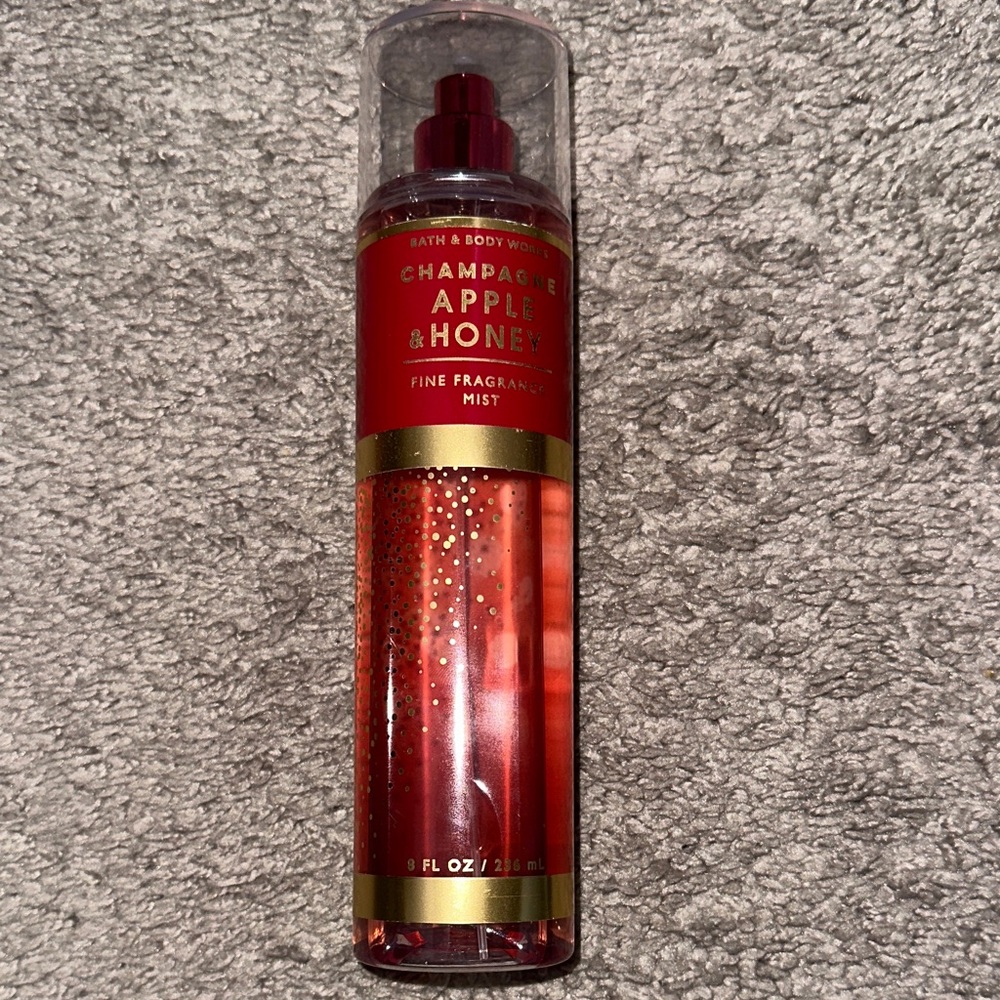 Bath & Body Works Champagne Apple & Honey Fine Fragrance Mist - Red